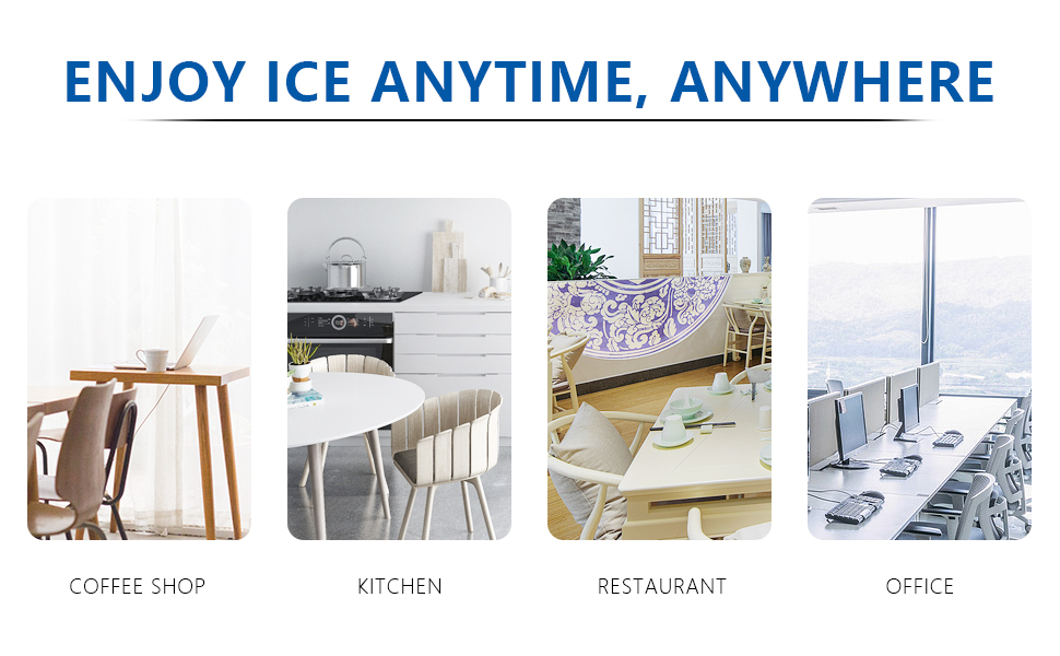 Tavata Ice Maker Machine Countertop Portable with Self