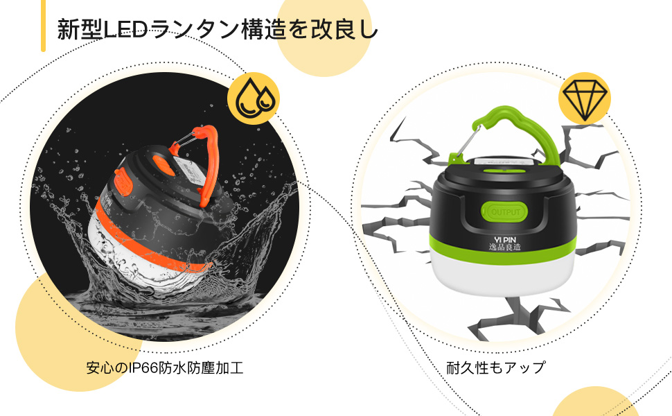 Amazon.co.jp: LEDランタン充電式USB 4色切り替え 昼白色と電球