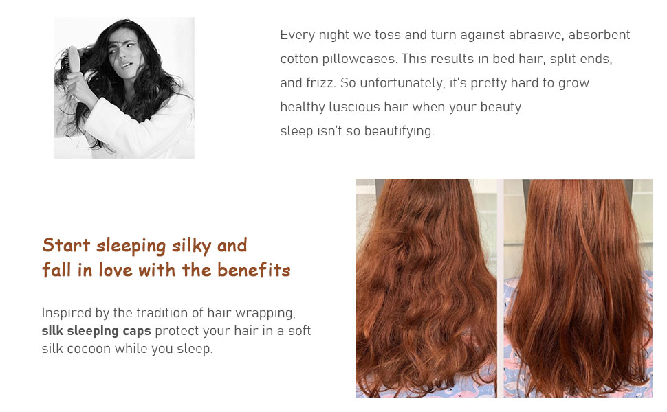  Satin Bonnet Silk Lined Sleep Cap