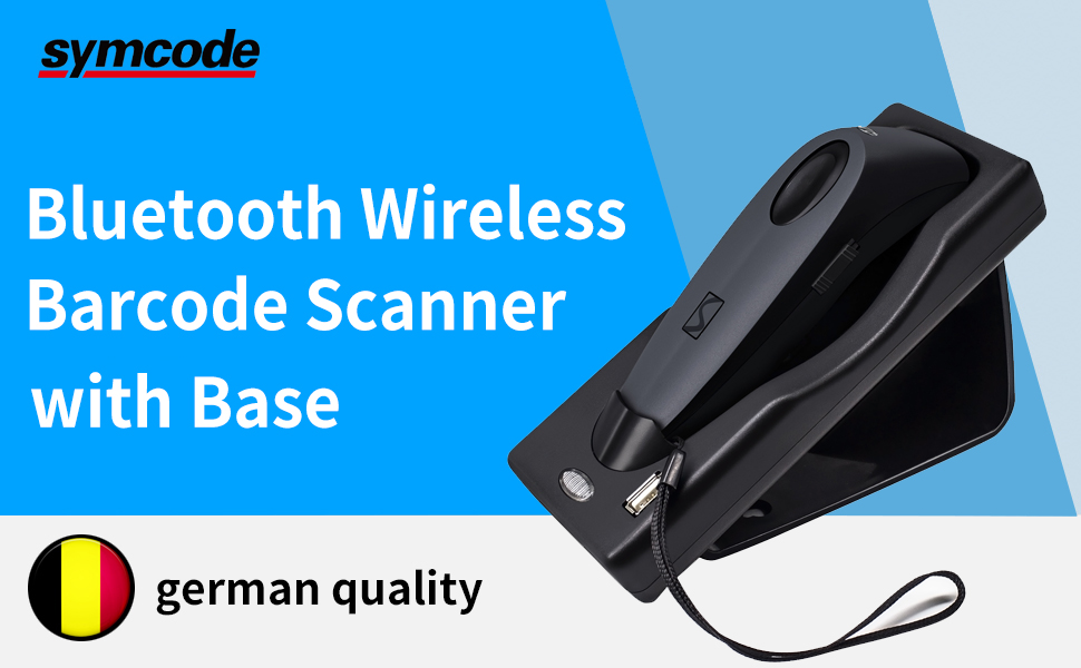 Bluetooth Wireless Barcode Scanner with Stand Handheld