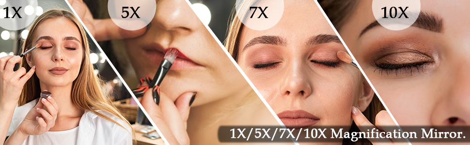 Efficient magnification vanity mirror for your magnified makeup leading near perfection