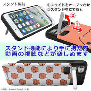 Amazon Co Jp Iphone Se 第二世代 8 7 6s 6 ケース カピバラさん スマホケース カード収納 鏡 スタンド Tpu 耐衝撃 キャラクター アイフォン Suica Kp ブロックパターン 家電 カメラ