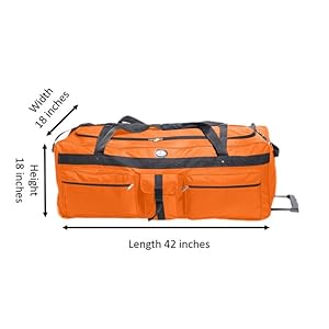 soft duffel bag with wheels