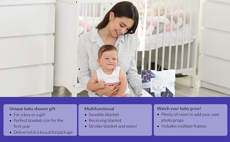 Baby Milestone Moon Blanket