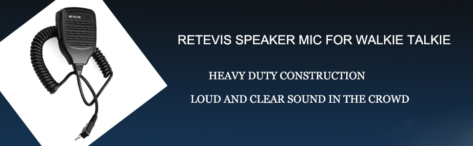 Retevis 2 Pin Shoulder Mic Speaker, Walkie Talkie Mic, Compatible with Retevis H-777 RT22 RT68 RT21 H777S RT85 RT17 RT19 RT15 BAOFENG UV-5R BF-F8HP Samcom pxton TIDRADIO Kenwood Walkie Talkie (5 Pack) 11 RETEVIS speaker mic