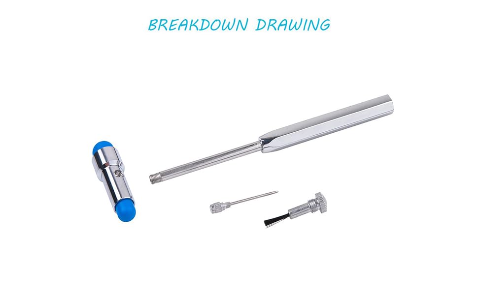 Reflex Hammer, with Needle and Brush Tromner Neurological