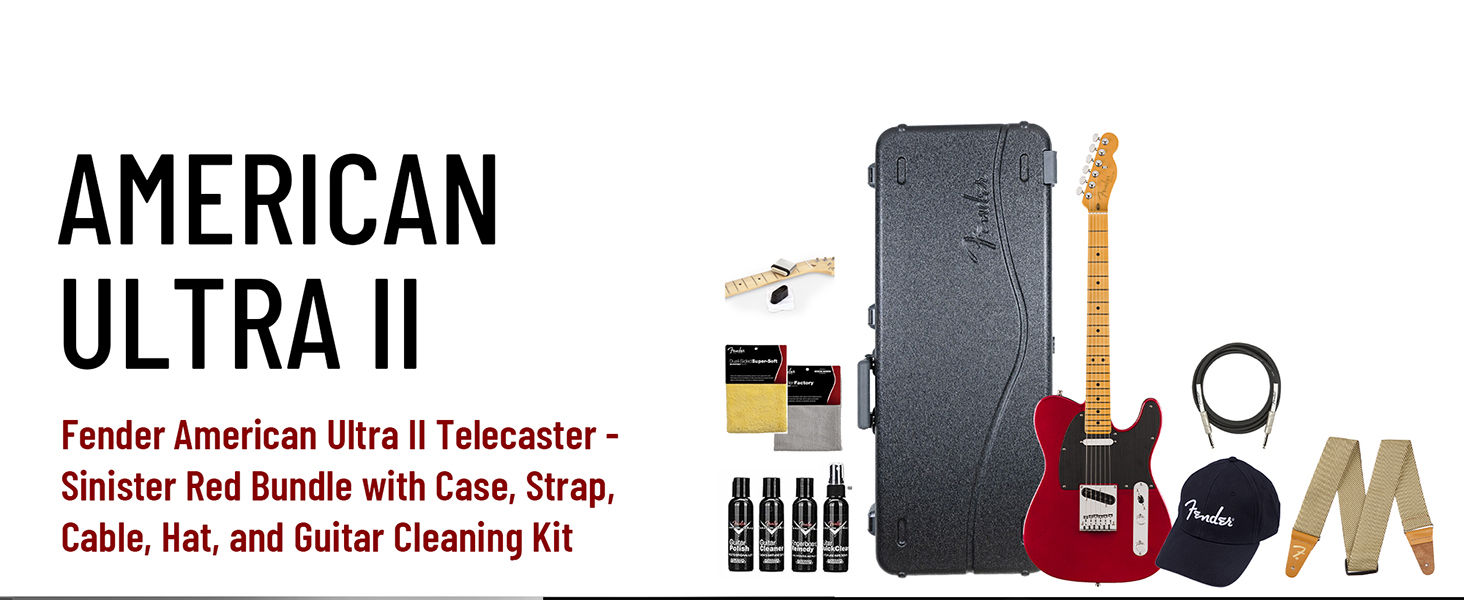 Fender American Ultra telecaster ケース付け Amazon.com: Fender American Ultra II Telecaster - Sinister