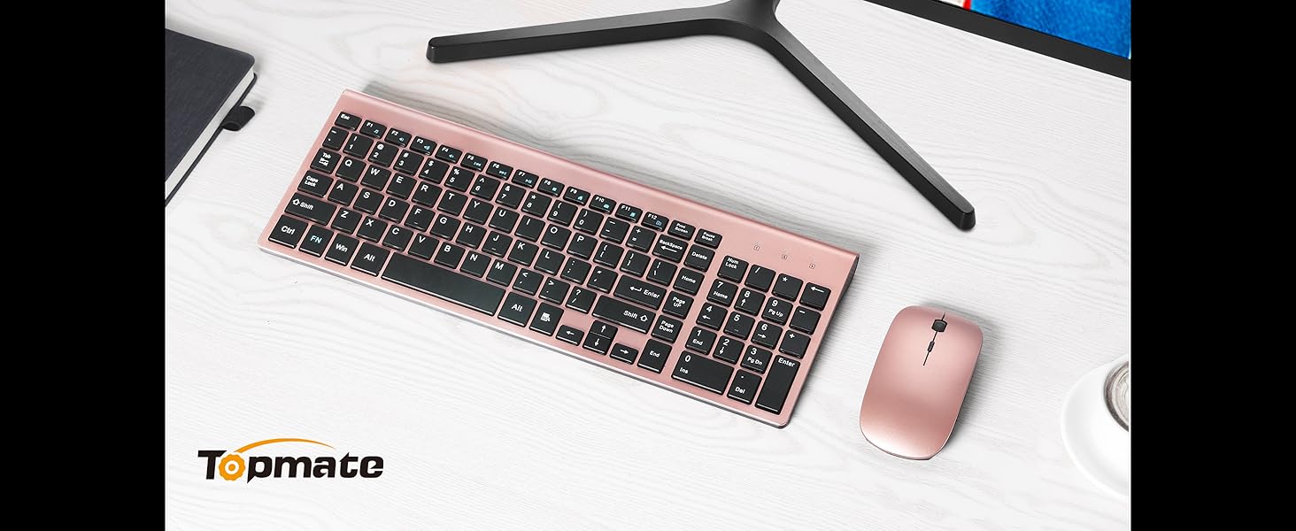 Amazon.com: Wireless Keyboard and Mouse Ultra Slim Combo