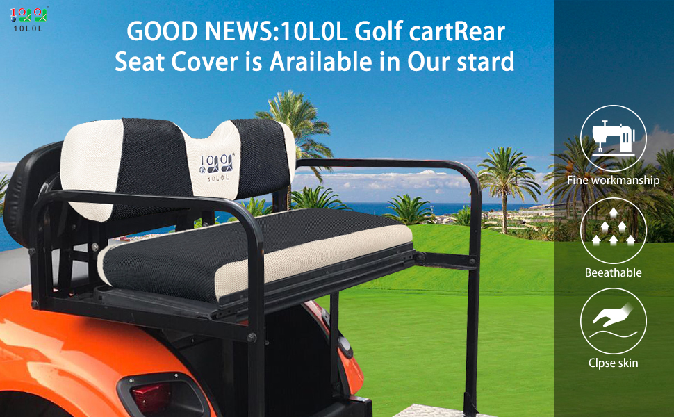 Golf Cart Rear Seat Cover