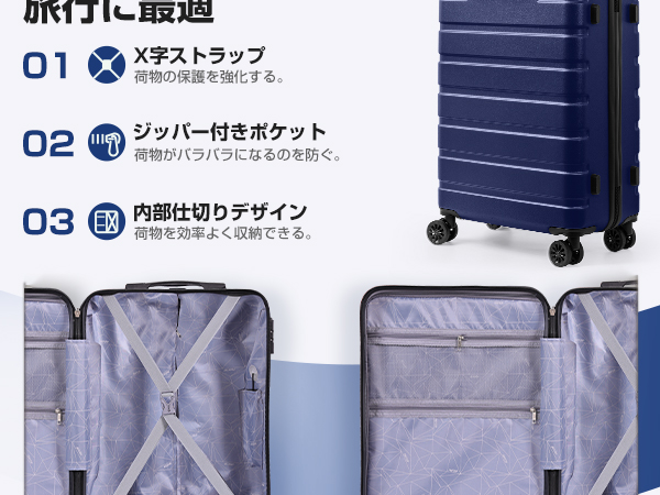 [AnyZip] スーツケース キャリーケース キャリーバッグ USBポート付き Amazon.co.jp: [AnyZip] スーツケース キャリーケース キャリー