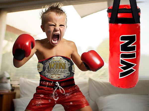 Kids Boxing Playset Thrill Active Playset With Gloves Pad Punching And