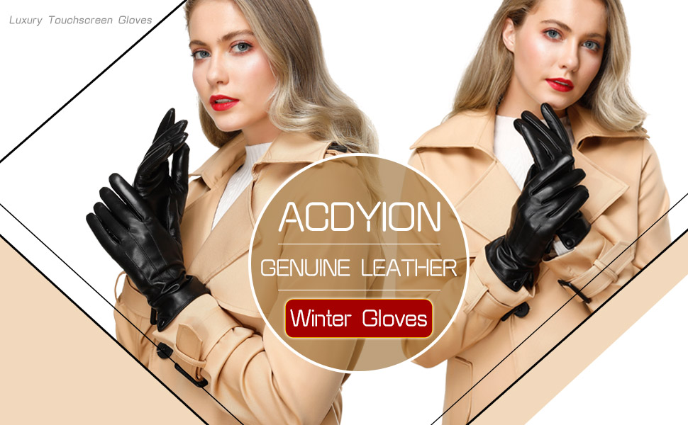 leather gloves women