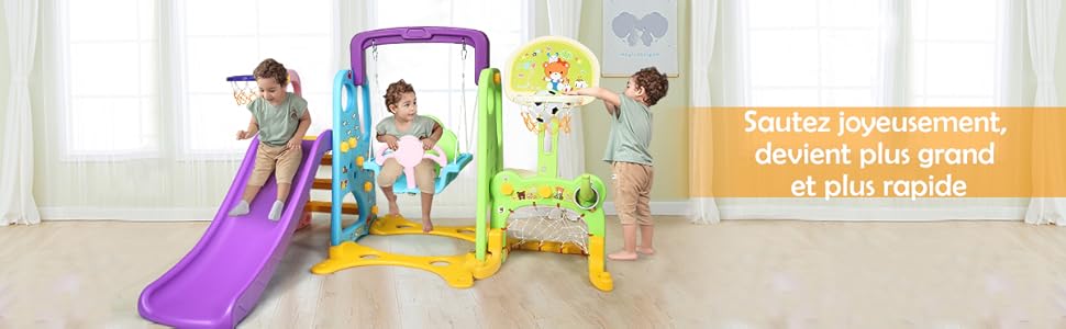 COSTWAY Ensemble Toboggan Balançoire 6 En 1 Basket-ball Football Escalade Jeu Boucle - Exterieur Intérieure 3 - 8 Ans Violet 11 COSTWAY Ensemble Toboggan Balançoire 6 En 1 Basket-ball Football Escalade Jeu Boucle - Exterieur Intérieure 3 - 8 Ans Violet -Pas Cher Clair Jardin Magasin AAHKMJXYDAFdJAOAIMEbOAchlkWZ0oakZn uVZ0mPidMNbILvCvspZ4oG3fPgIqc1P05C5SmPDKg0UZdk7akth5A 3X37oQE4jqEHy