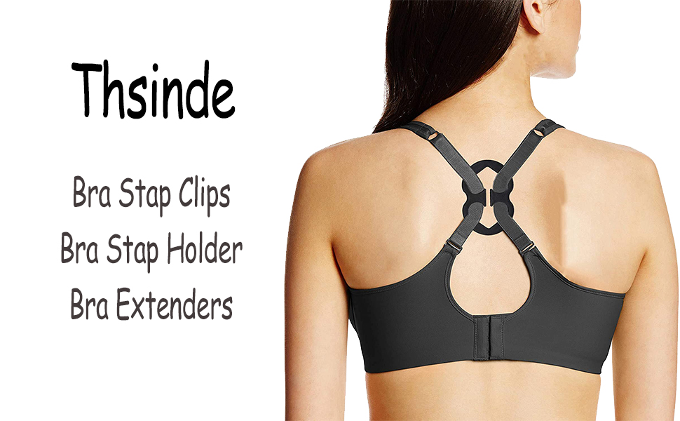 Bra Strap Clips Elastic Nonslip Strap Holders for Women, Black, Beige
