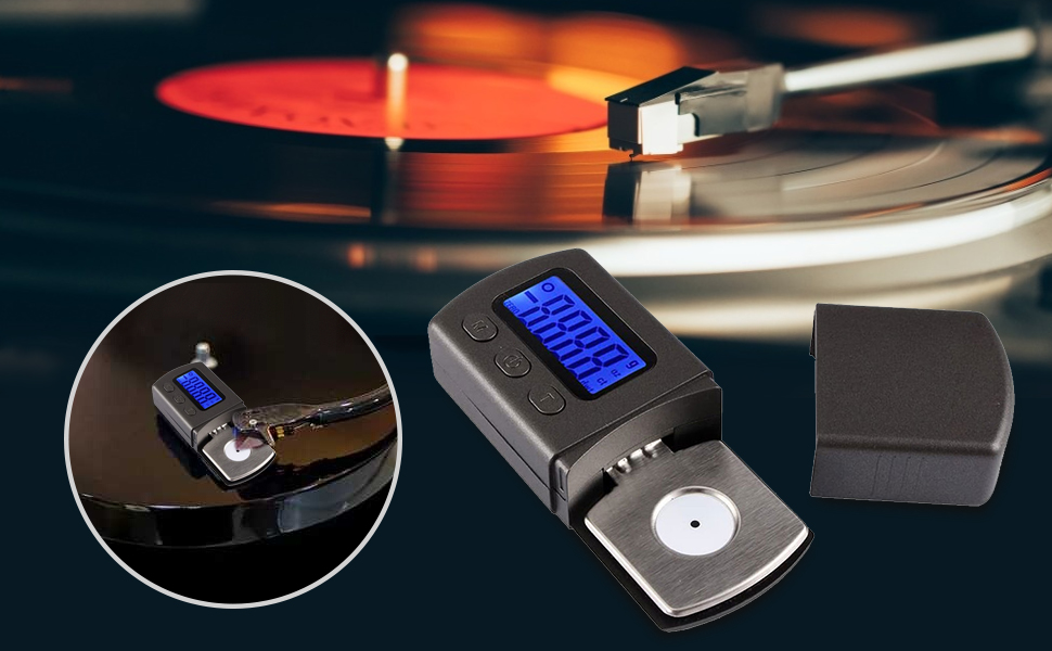 Digital Turntable Stylus Force Scale Gauge LCD Backlight 0.01g/5g High