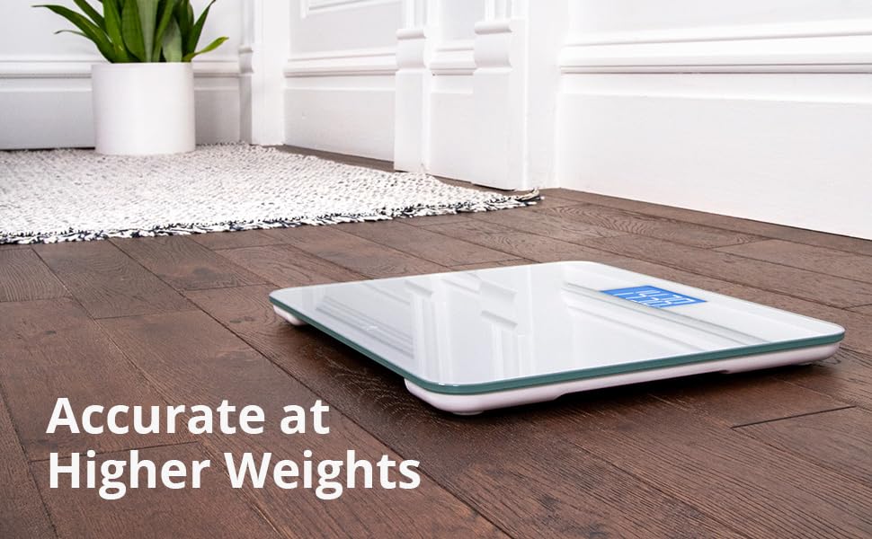 Greater Goods High Capacity Digital Bathroom Body Scale for Weight (Silver Weight Scale)