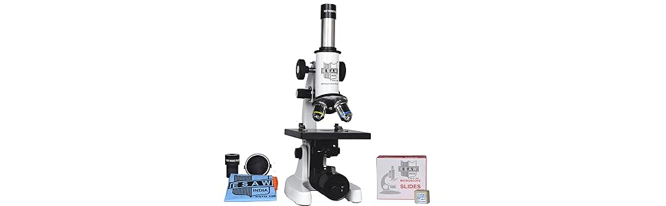 STUDENT MICROSCOPE WITH BLANK SLIDES