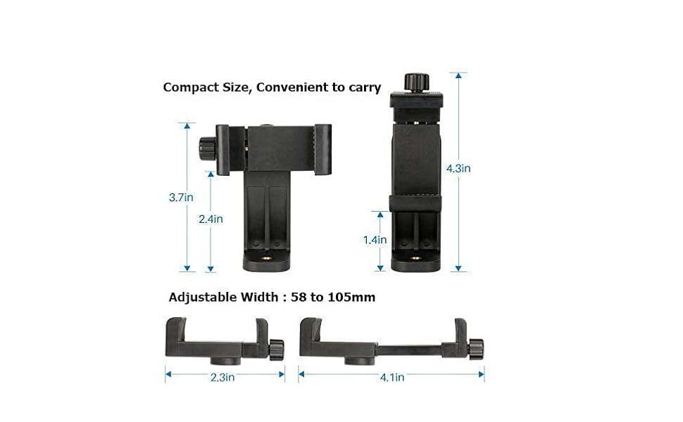 Buy Humble Universal Tripod Mount Adapter Clip with Adjustable Clamp for Mobile Phone