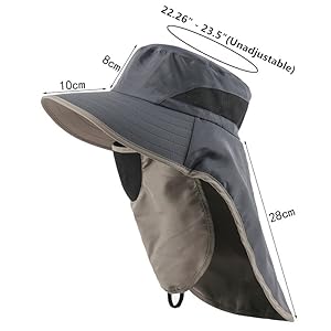 SUPER Wide Brim Sun Hat flap