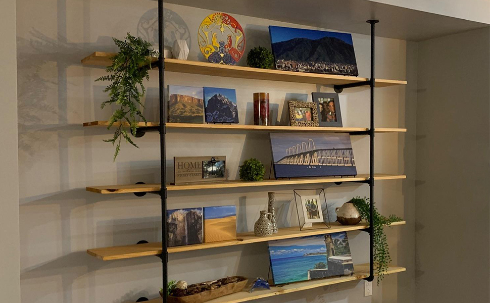 shelving to display