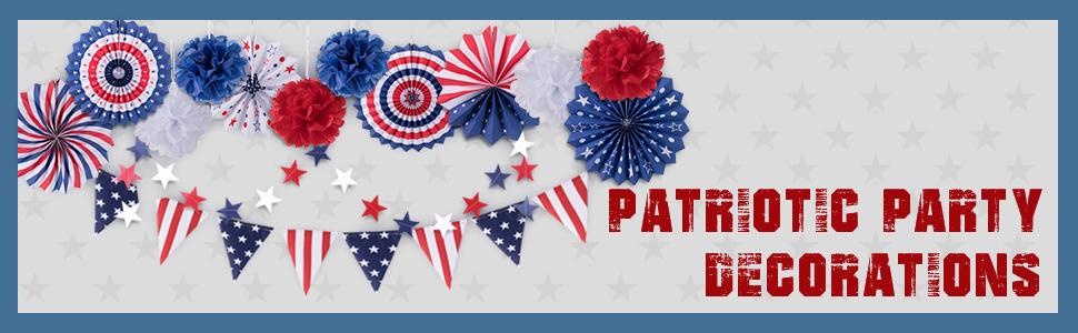 14Pcs Patriotic Party Decorations Set