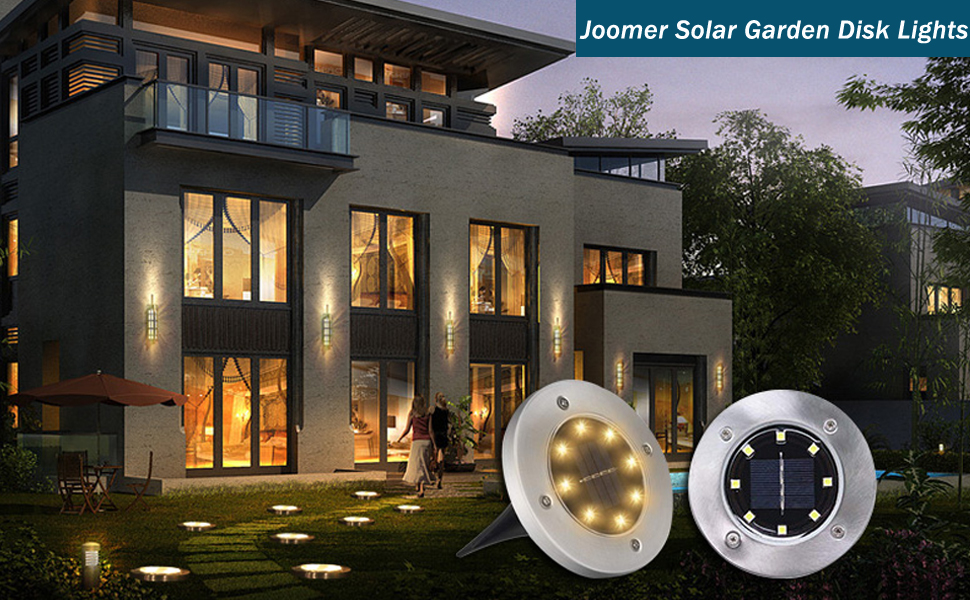 solar garden disk lights