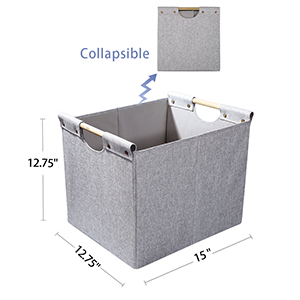 Collapsible storage bin