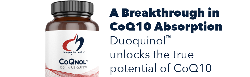Designs for Health CoQnol 200 mg, CoQ10 Ubiquinol, 60 Softgels/Servings