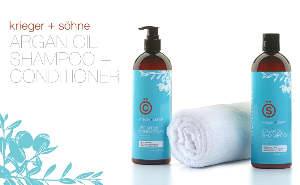 K+S Argan shampoo and conditioner header