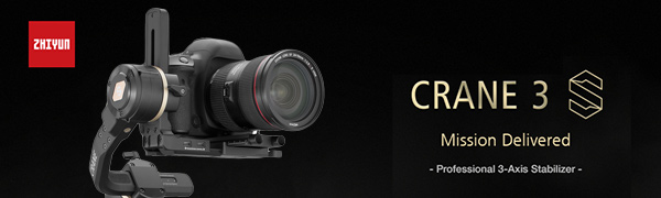 スタビライザー　CRANE3S フォローフォーカス　電動　ZHIYUN Amazon.co.jp: 【国内正規品】 ZHIYUN CRANE 3S ジンバル 電動