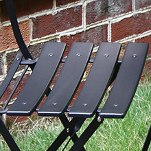 Grand patio Bistro Set 3 Pieces, Garden Furniture Set, Folding 2 Chairs and 1 Table, Weather-Resistant, Patio Table Chairs for Balcony,Yard, Garden (Black) 17 Patio Table Chairs