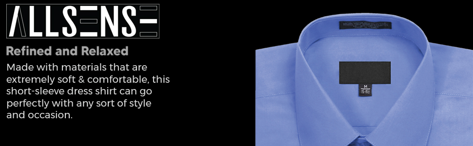 Men's Short Sleeve Dress Shirt 1