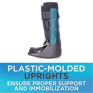 plastic-molded uprights ensure proper support and immobilization