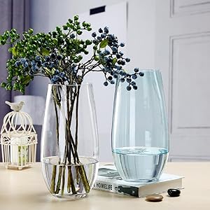 グラデーションガラス花瓶 高さ30cm Amazon.co.jp: 花瓶 ガラス 花瓶 おしゃれ 大 花瓶北欧 花瓶