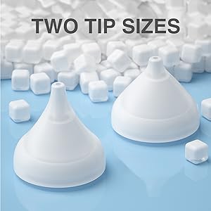 two tip sizes 