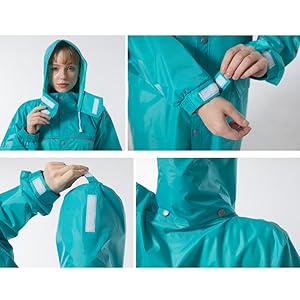 梅雨に最適!新品未使用Iroquois完全防水レインパーカー Amazon | [JYZ] レインコート ロング リュック対応 レイン