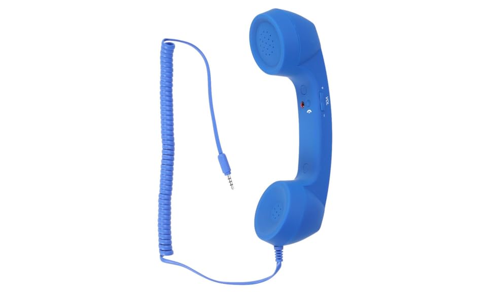 Amazon.com: ULTECHNOVO Retro Phone Handset, 3.5mm Cell Phone
