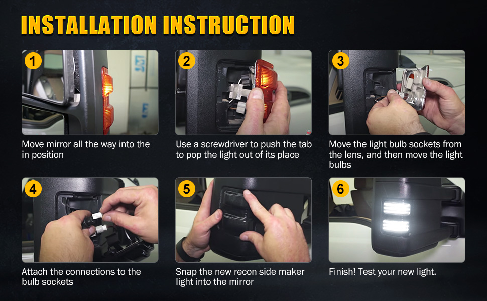 f250 mirror lights super duty mirror lights ford mirror lights f250 marker lights f250 mirror lens