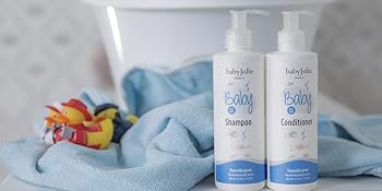 Condicionador e shampoo para bebês