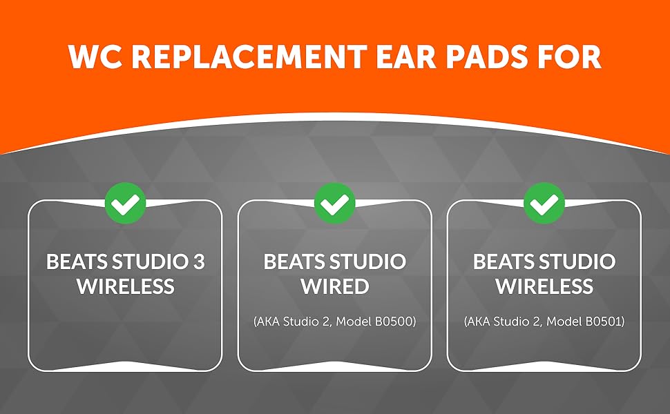 WC Wicked Cushions Replacement Ear Pads for Beats Studio 2