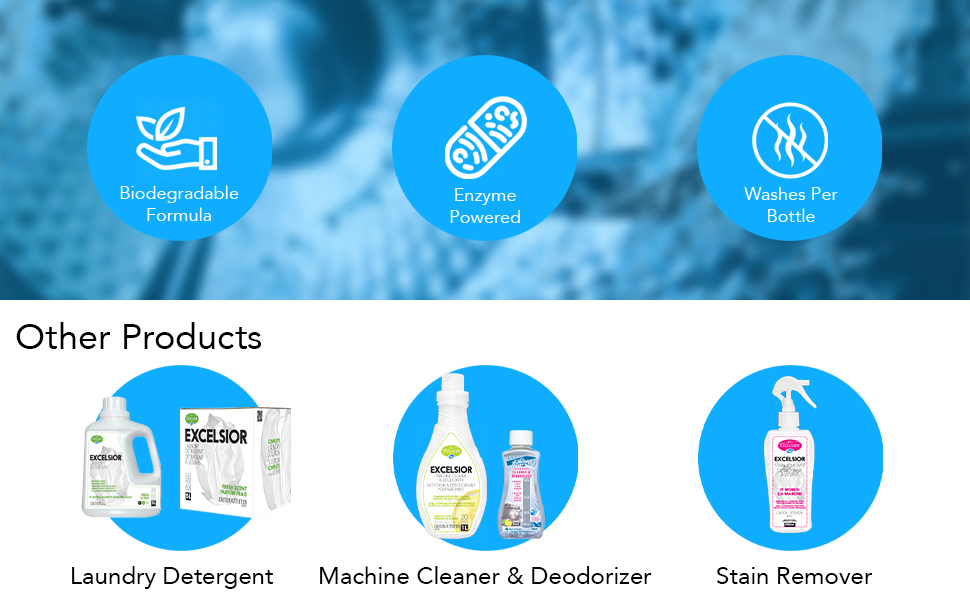 Excelsior HE Washing Machine Cleaner and Deodorizer for 5 cleanings of