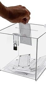 Marketing Holders Locking Ballot Box Suggestion Box