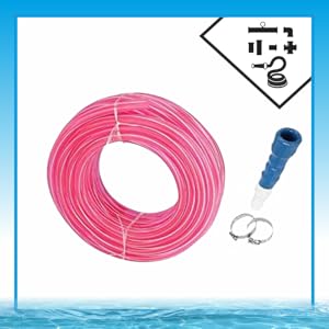 Water Pipe Garden Hose Water Pipe, Car Wash Water Pipe, PVC Pipe - 0.5 inch/ 20 Meter Long with Hose