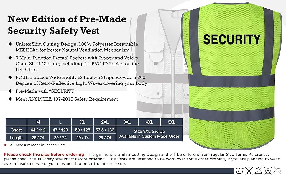 EBC-JKSafety 9 Pockets Mesh Lite Yellow