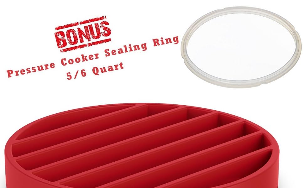 Red Pressure Cooker Accessory Compatible With Instant Pot Stan Boutique Silicone Sealing Ring For 5 Or 6 Quart Models Home Kitchen Kolenik Replacement Parts
