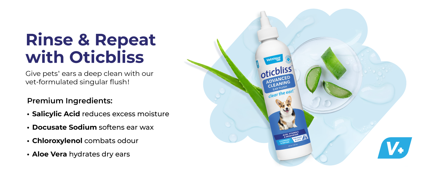Give ears a deep clean with our vet-formulated singular flush