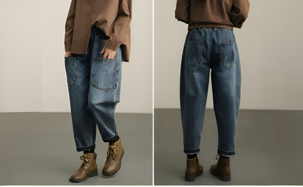 Amazon | [Joejoier] 岡山デニムサルエルパンツ 下半身の欠点が