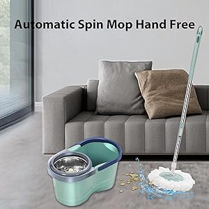 専用バケツ付きフロアモップ 6枚交換パッド付き 専用バケツ付きフロアモップ 6枚交換パッド付き｜Yahoo!フリマ