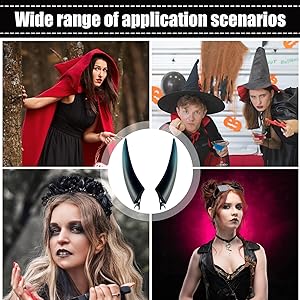 Clip on devil horns, gothic devil horns