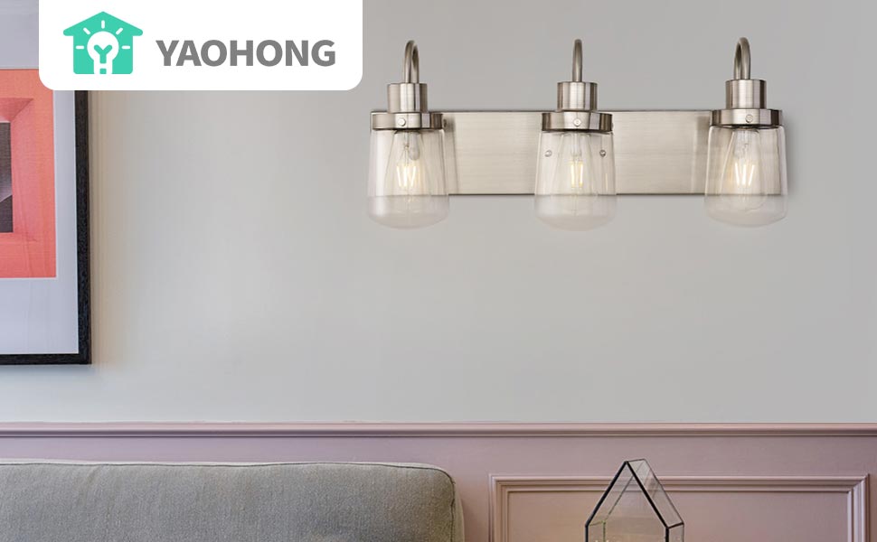 brushed nickel wall lamp
